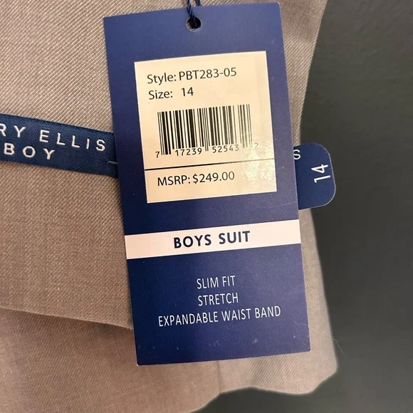 Perry Ellis Kids Tuxedo in Grey and Black